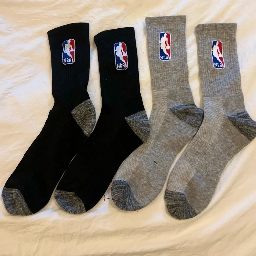 3/$19 NWOT NBA crew socks - 2 pair
